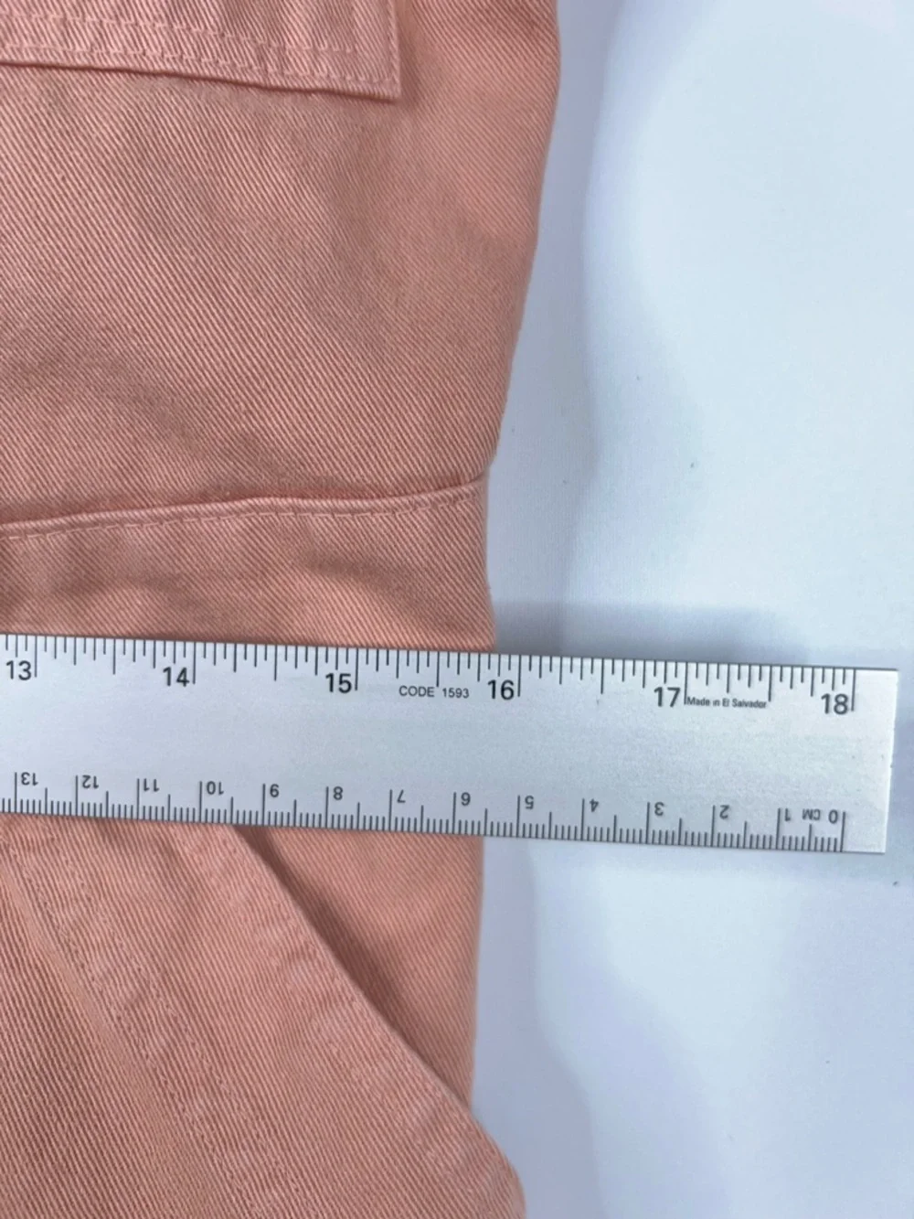 Big Bud Press Peach Short Sleeve Jumpsuit Cotton Twill Utility Size Large - Picture 13 of 15